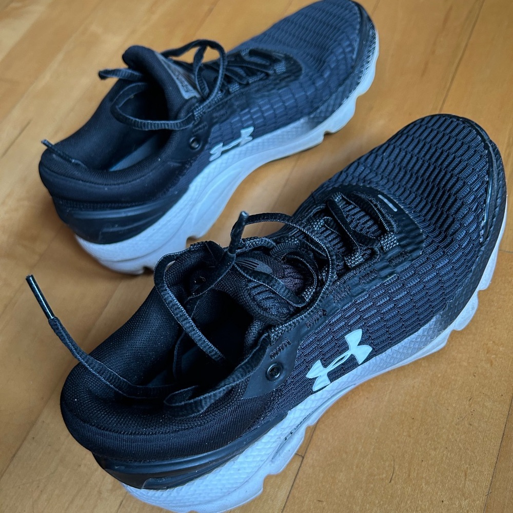 Under Armour Black and White Athletic Sneakers
